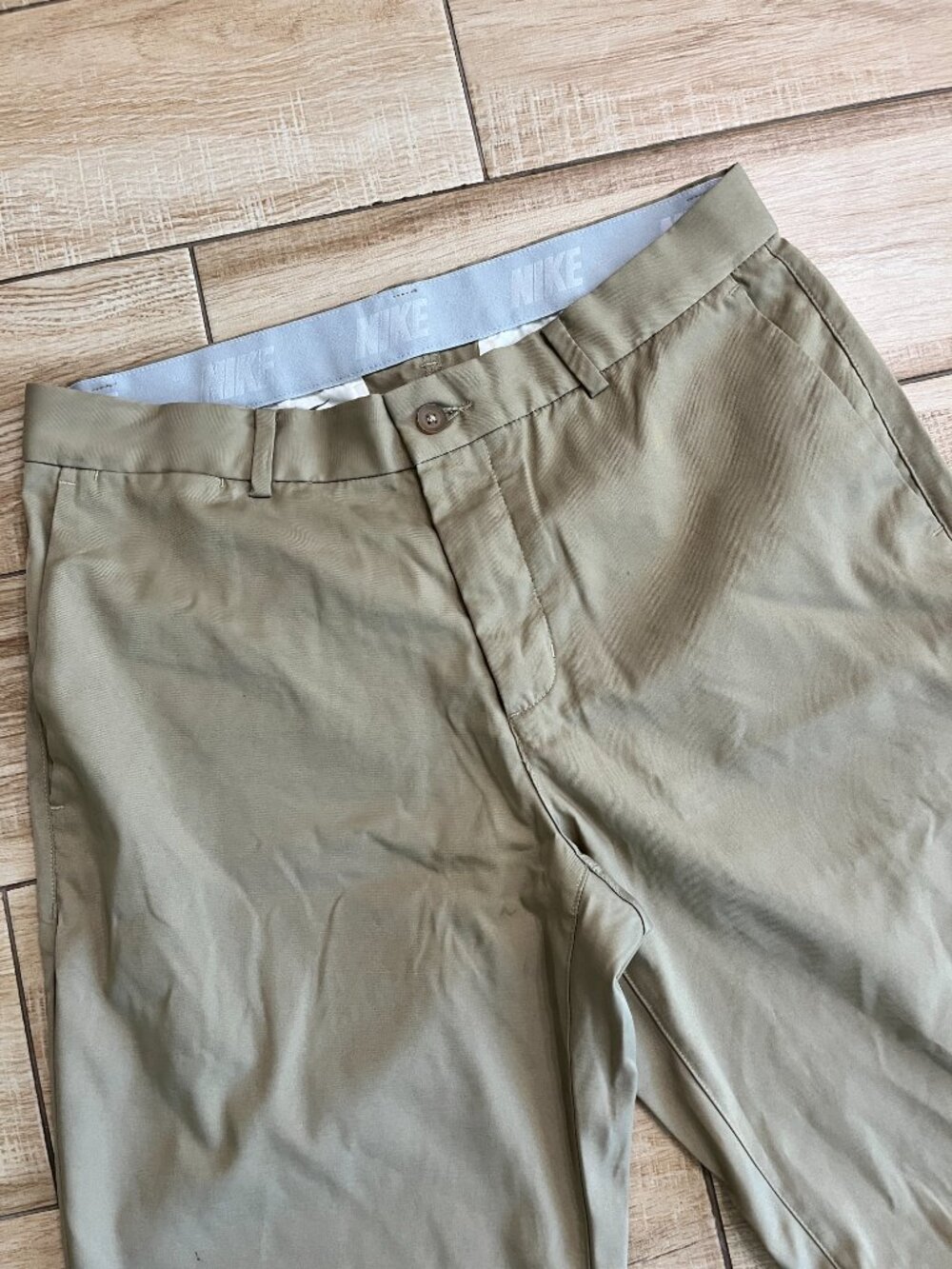 Mens Nike Dri-Fit Tan Khaki Pants - 30x36 - Picture 2 of 11